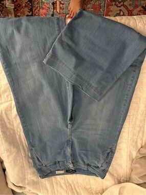 BCBGeneration Light Wash Wide Leg Jeans